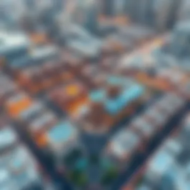 Aerial view of Dubai Investment Park showcasing its layout and surroundings