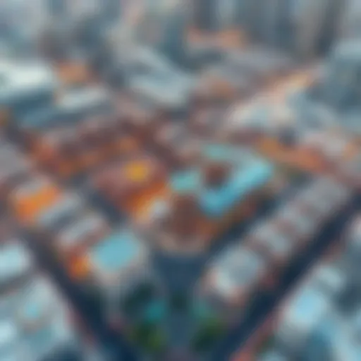 Aerial view of Dubai Investment Park showcasing its layout and surroundings