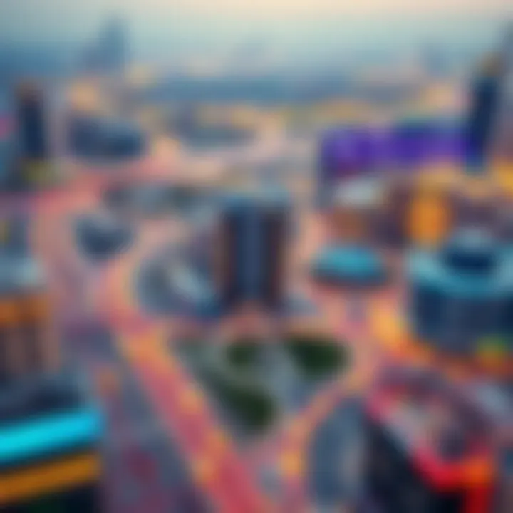 Map highlighting transportation routes to Dubai Investment Park