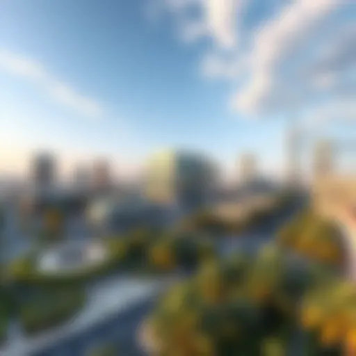 A panoramic view of Dubai Medical City highlighting modern architecture