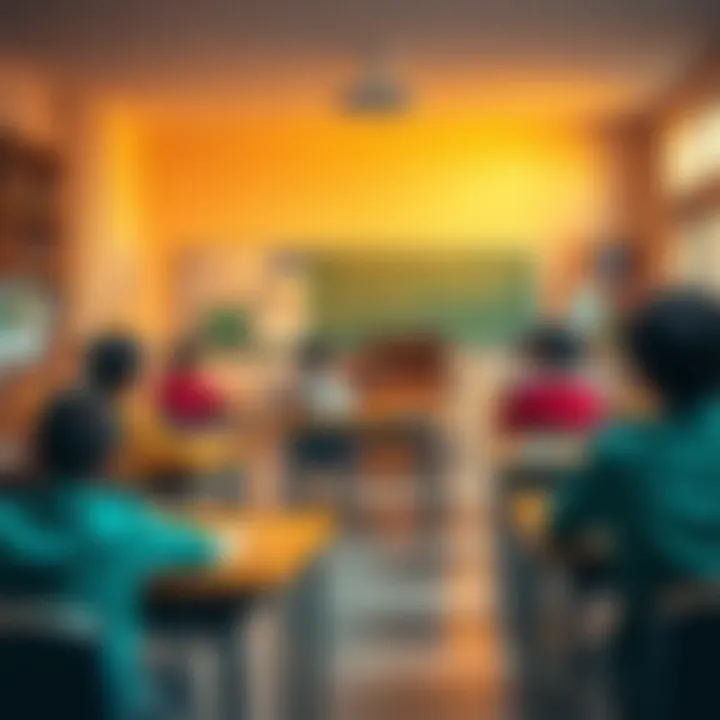 Classroom setting showcasing diverse curriculum