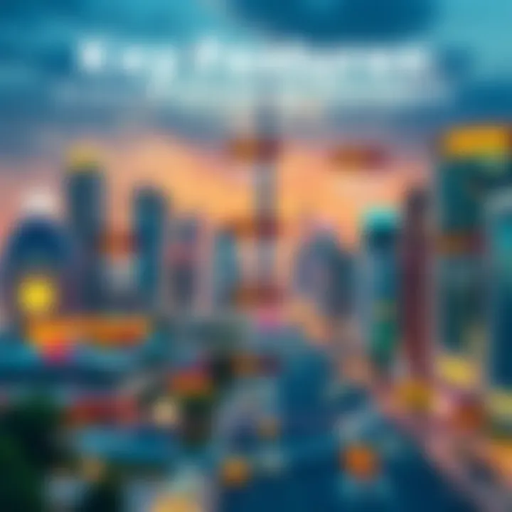 An illustration highlighting key features and services offered by top internet providers in Dubai