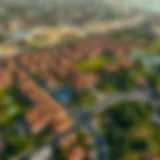 Aerial View of Al Awir Aerial view of Al Awir showcasing residential areas and green spaces