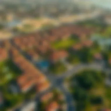 Aerial View of Al Awir Aerial view of Al Awir showcasing residential areas and green spaces