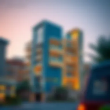 Modern Architecture in Al Awir Modern architecture of a residential building in Al Awir