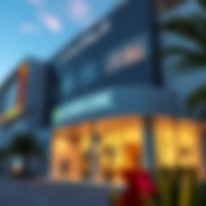 Exterior view of Al Azhar Clinic showcasing modern architecture