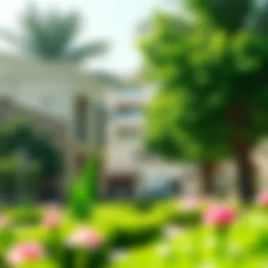 The Eco-Friendly Environment of Al Barari Lush greenery of Al Barari showcasing its eco-friendly environment