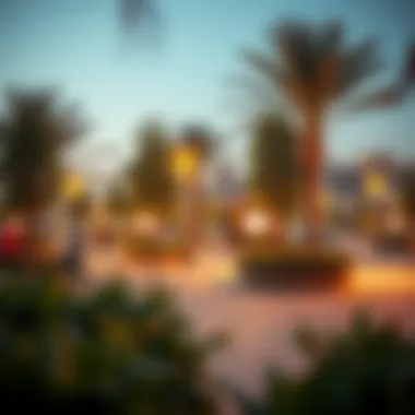 Community gathering area in Al Barsha Second Park