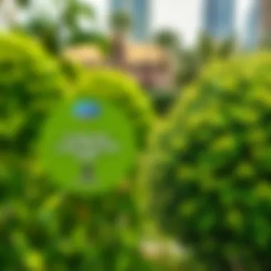 Lush greenery of Al Barsha Second Park