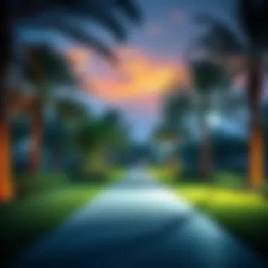 Scenic walking path in Al Barsha Second Park