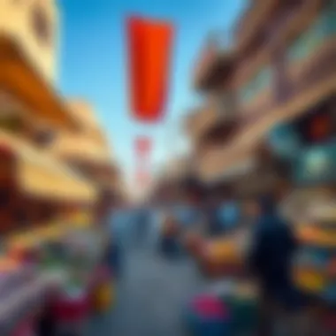 Vibrant local market in Al Furjan with diverse offerings