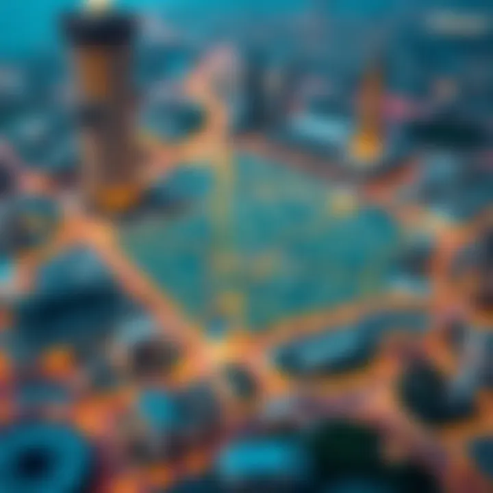 Map highlighting the pin code areas of Al Furjan