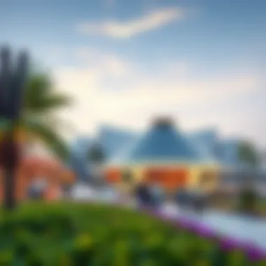 Inviting Landscapes Around Al Furjan Pavilion Visitors enjoying the landscaped surroundings of Al Furjan Pavilion