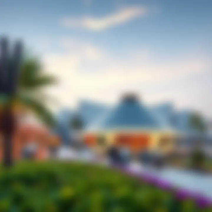 Inviting Landscapes Around Al Furjan Pavilion Visitors enjoying the landscaped surroundings of Al Furjan Pavilion