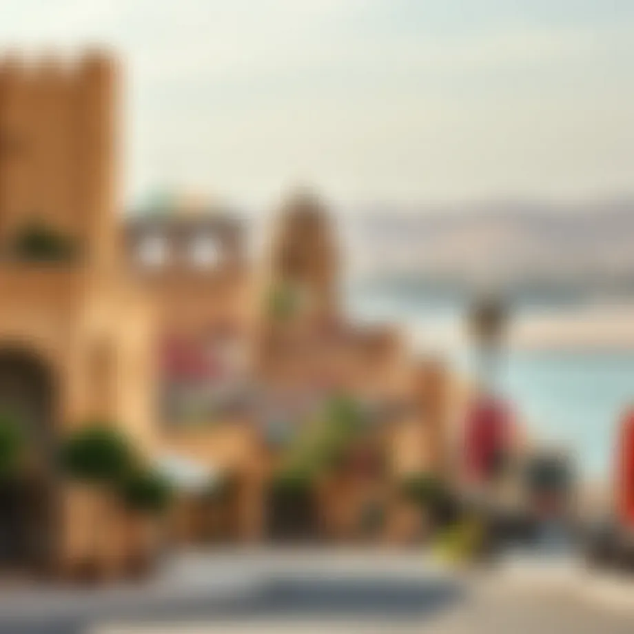 A scenic view of Al Hamidieh Downtown showcasing its historical architecture