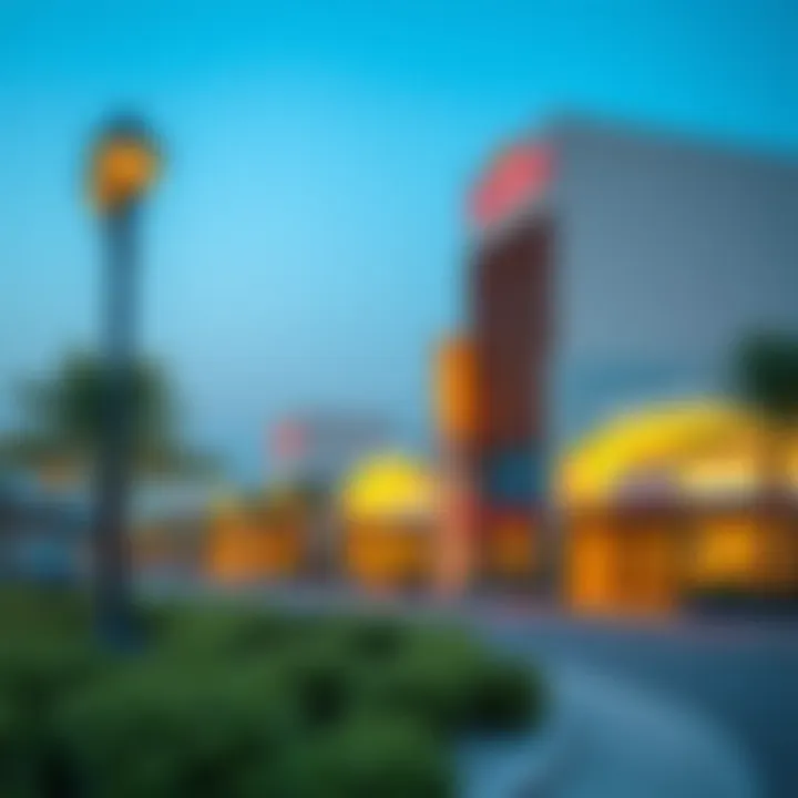 Modern amenities and recreational spaces in Al Jafiliya for visitors and residents