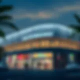 Exterior view of Al Karama Lulu Supermarket showcasing its modern architecture