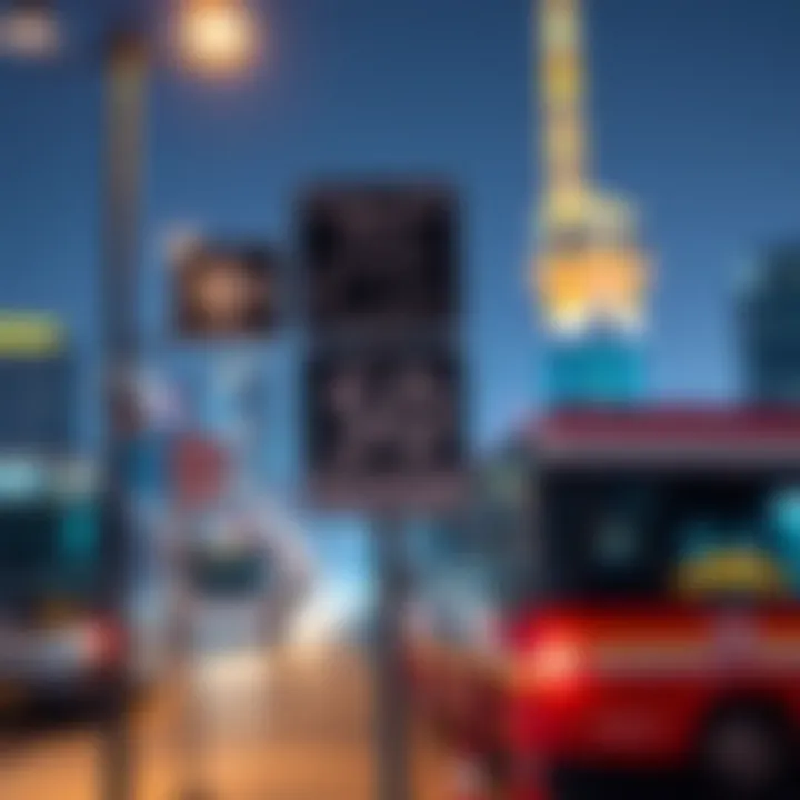 Route 50 bus stop at Al Khail Gate