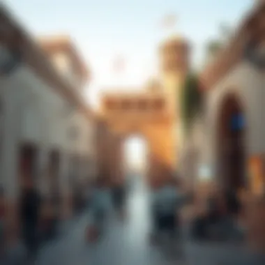 Community Spaces in Al Khail Gate A vibrant community space within Al Khail Gate highlighting social interactions
