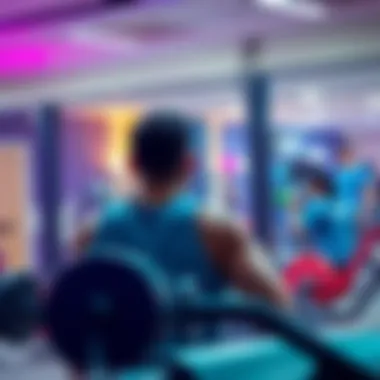 Personal trainer assisting a member at Al Khail Gate Gym