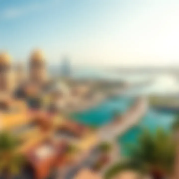 A panoramic view of Al Khor showcasing its unique architectural landscape