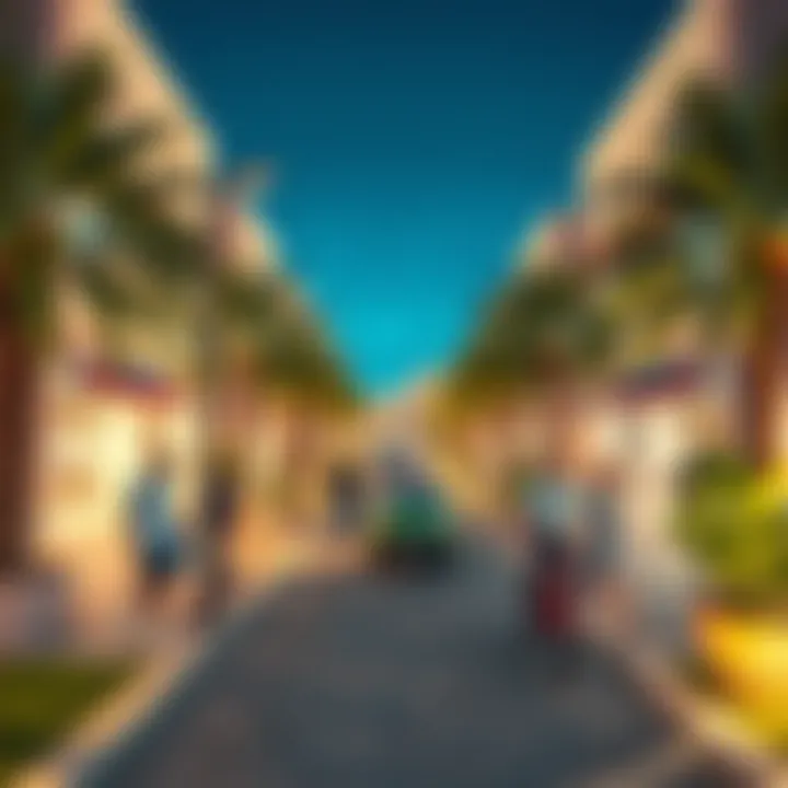 Community park showcasing Al Liwan's vibrant lifestyle