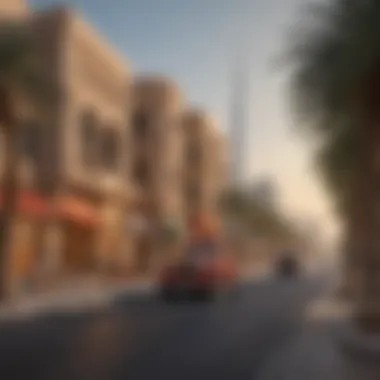 Cultural Landmarks on Al Mina Road Cultural landmarks along Al Mina Road, illustrating the rich heritage of Dubai.