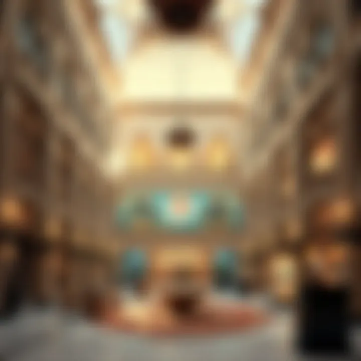 Interior design elements of the Al Mulla Building reflecting cultural heritage