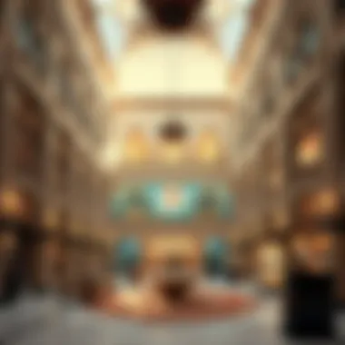Cultural Blend: Interior Design of Al Mulla Building Interior design elements of the Al Mulla Building reflecting cultural heritage
