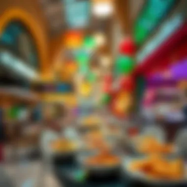 Culinary delights offered at one of the restaurants in Al Mulla Plaza.