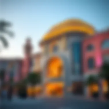 Unique Architectural Design of Al Nasr Plaza Architectural details of Al Nasr Plaza highlighting its unique design