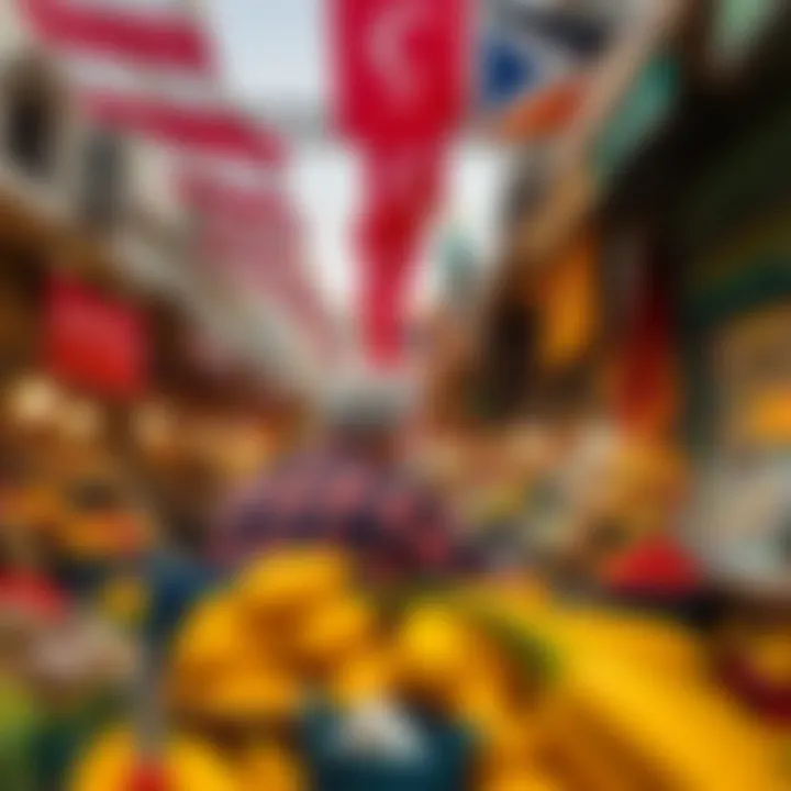 Vibrant Market Life in Al Quasais A bustling market scene in Al Quasais reflecting local life