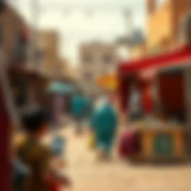 Vibrant community event taking place outdoors