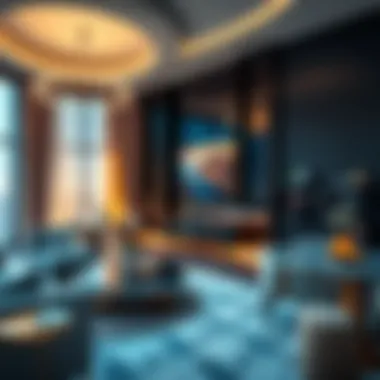 Interior amenities of Al Saqran Tower highlighting luxury living spaces