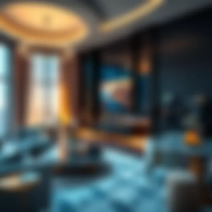 Interior amenities of Al Saqran Tower highlighting luxury living spaces