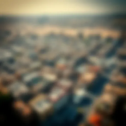 Aerial View of Al Satwa Aerial view of Al Satwa showcasing urban landscape