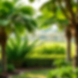 Lush greenery at Al Satwa Park