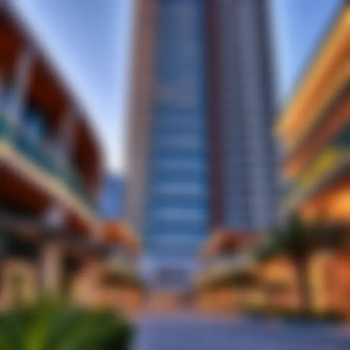 Architectural exterior of Al Sima Tower showcasing modern design