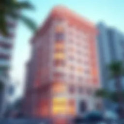 Architectural facade of Al Zarooni Building