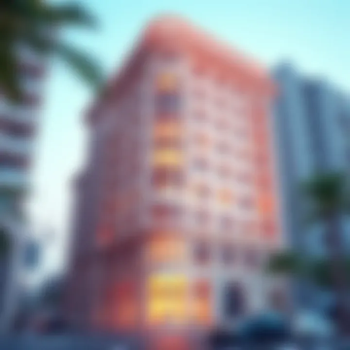 Architectural facade of Al Zarooni Building