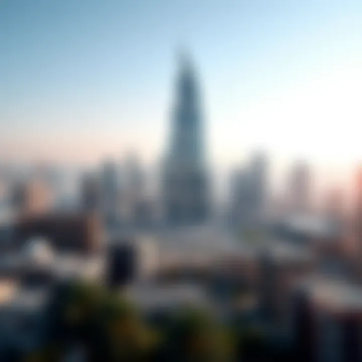 Panoramic view of Dubai skyline featuring Al Zarooni Building