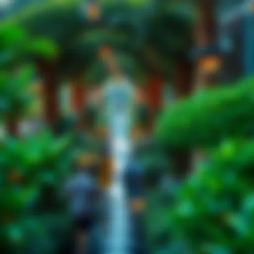 Lush gardens of Albarari