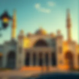 Exterior view of Satwa Big Masjid showcasing its grand architecture