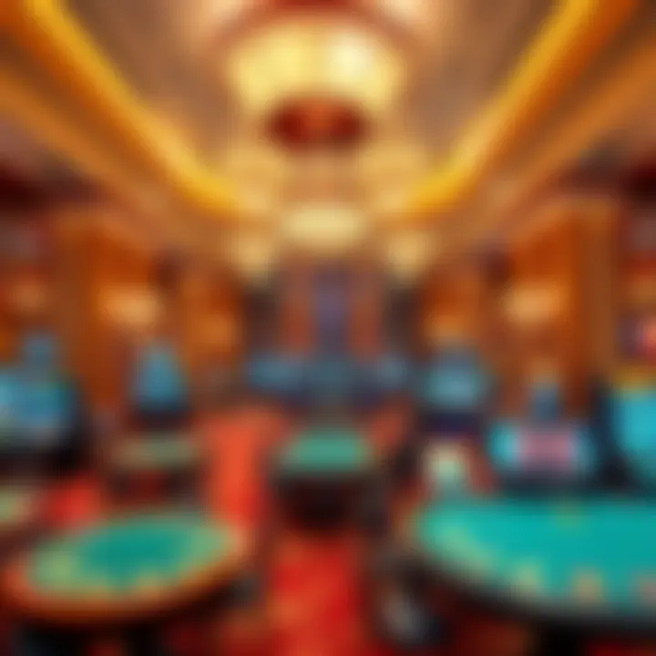 Elegant Ambiance of the Baccarat Gaming Area Elegant ambiance of the baccarat gaming area