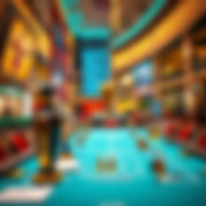 Luxurious Baccarat Table Setup Luxurious baccarat table setup at Dubai Mall