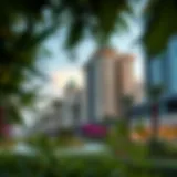 Lush Green Parks and Modern Architecture in Barari Stunning view of Barari's lush green parks and modern architecture