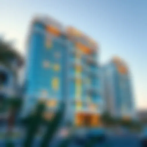 Stunning exterior view of Binghatti Sapphire showcasing its unique architectural features