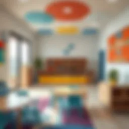 Interior view of Blue Bird Nursery showcasing a vibrant learning environment