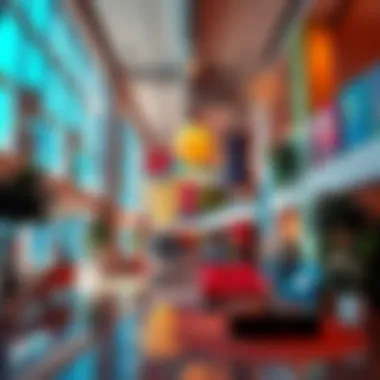 Vibrant interior spaces showcasing creativity