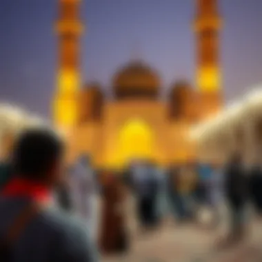 Community Connections at Satwa Big Masjid Community gathering showcasing the mosque's role in social engagement